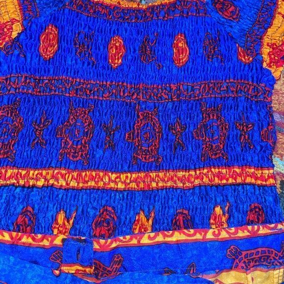 ☀️🐢⭐️ 2 piece beach wear wrap skirt/smock top osfm 🌺 - Picture 5 of 13